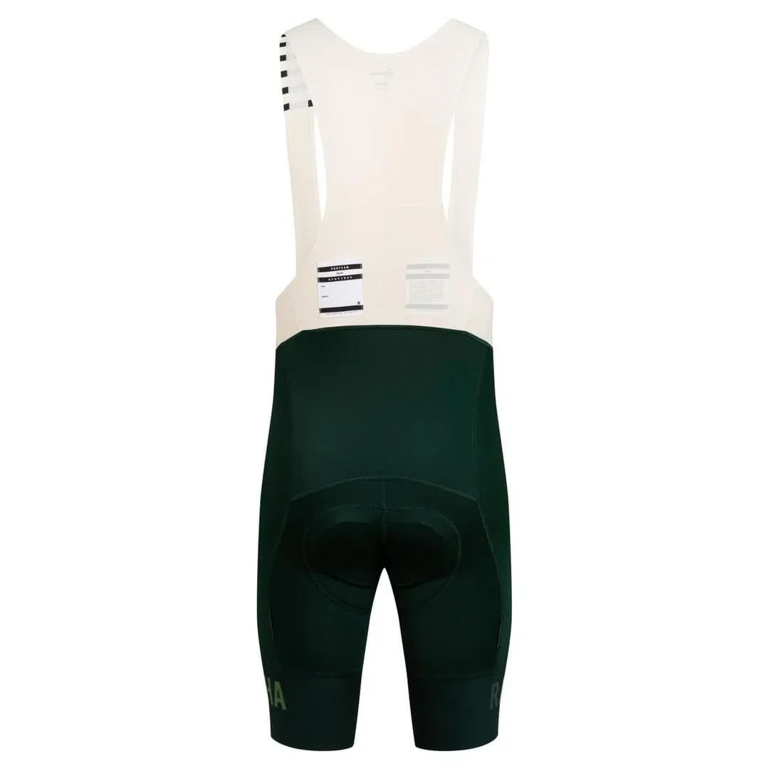 RAPHA Pro Team Bib Shorts II Regular - SBC Dark Green/Off-White - Image 3