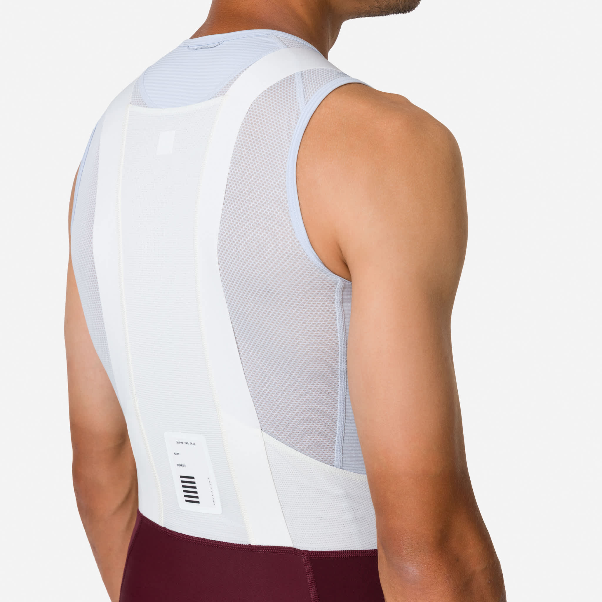RAPHA Pro Team Bib Shorts III Regular - PRY Port/White - Image 4