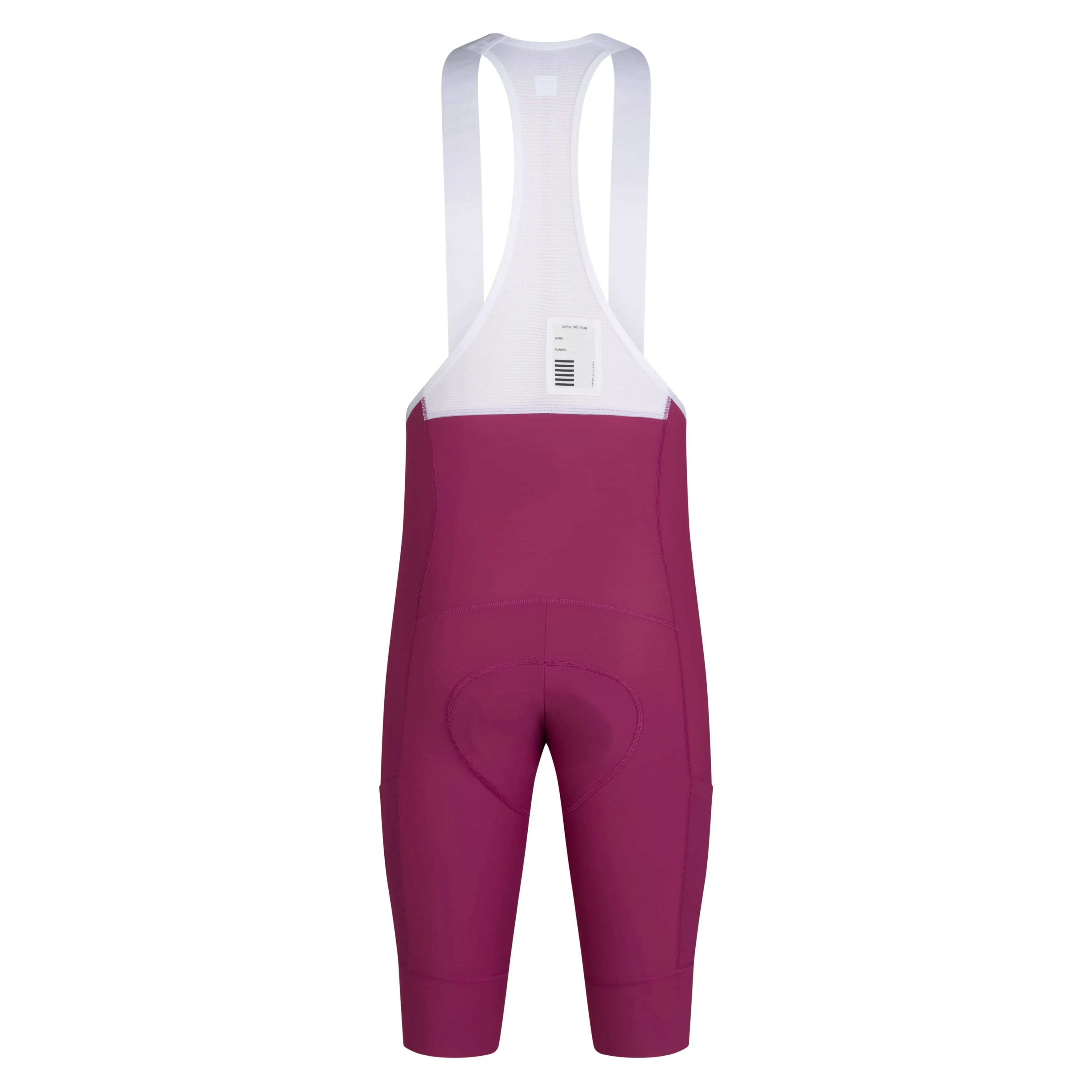 RAPHA Pro Team Cargo Bib Shorts Long - RAW Raspberry/White - Image 2