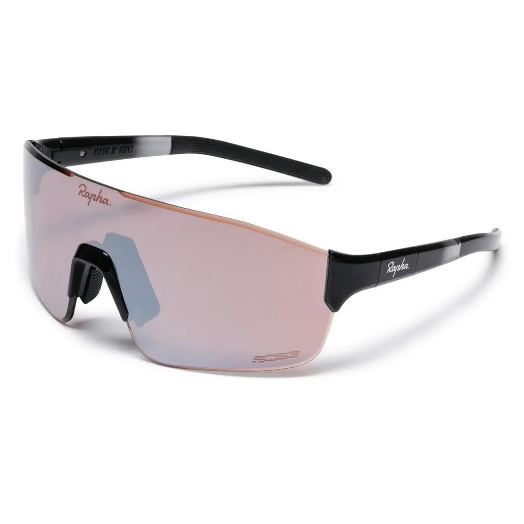 RAPHA Pro Team Frameless Glasses - BLK Black/Black Mirror Lens - Image 2