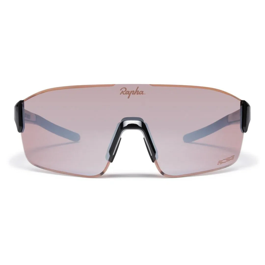 RAPHA Pro Team Frameless Glasses - BLK Black/Black Mirror Lens - Image 5