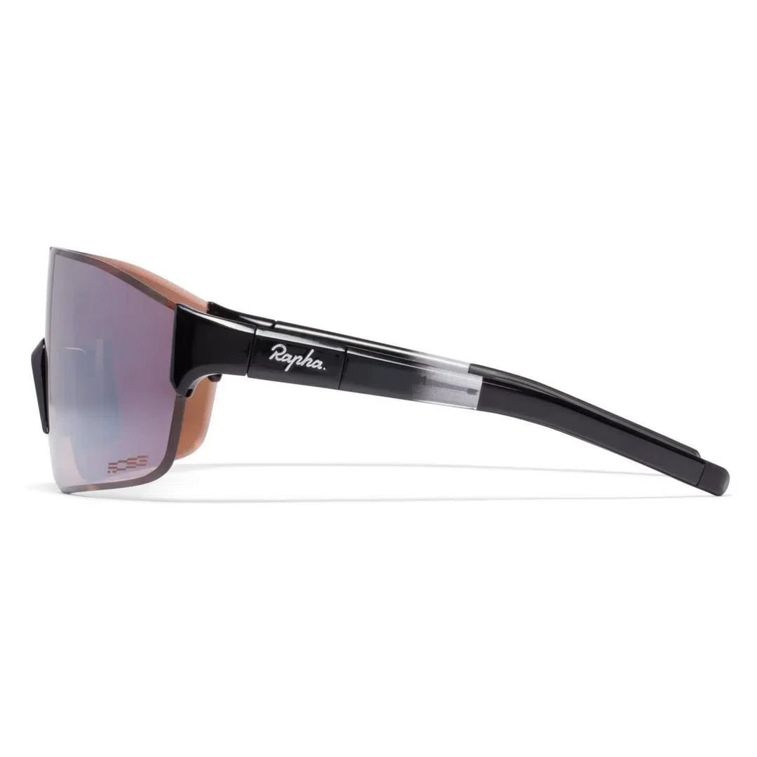 RAPHA Pro Team Frameless Glasses - BLK Black/Black Mirror Lens - Image 7