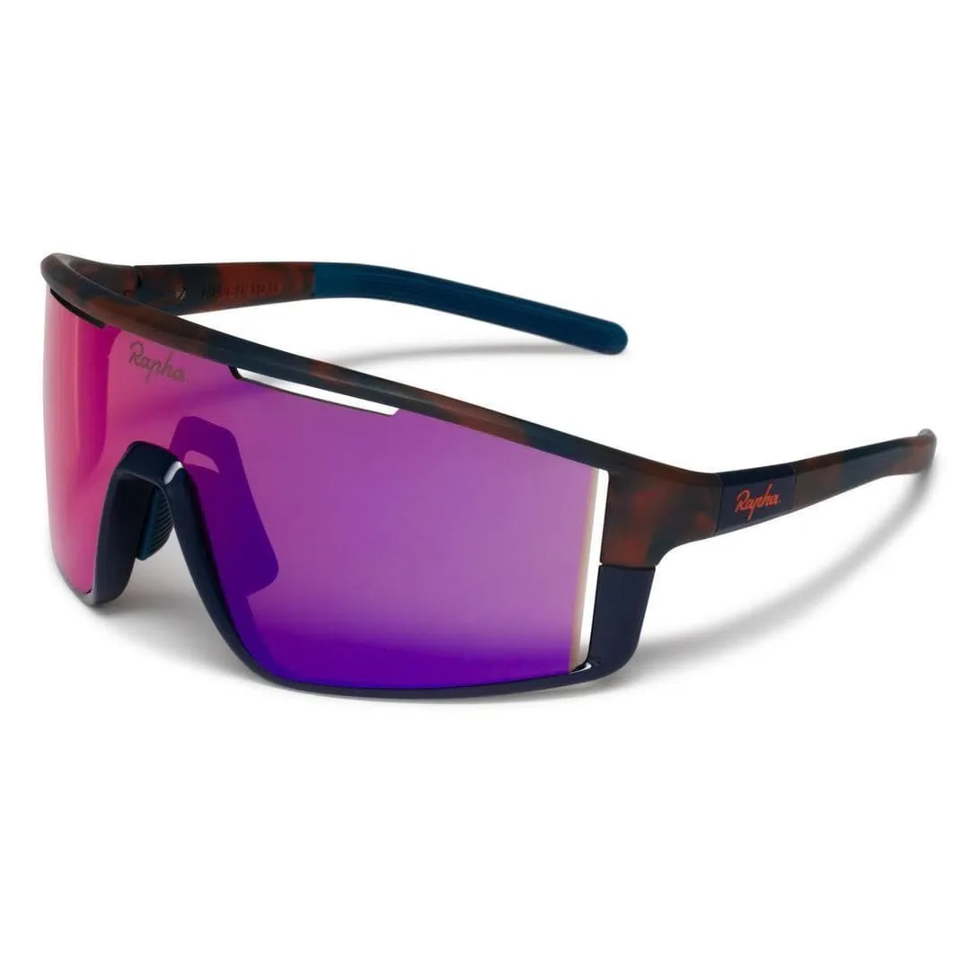 RAPHA Pro Team Full Frame Glasses - APB Purple/Navy Blue Lens - Image 2