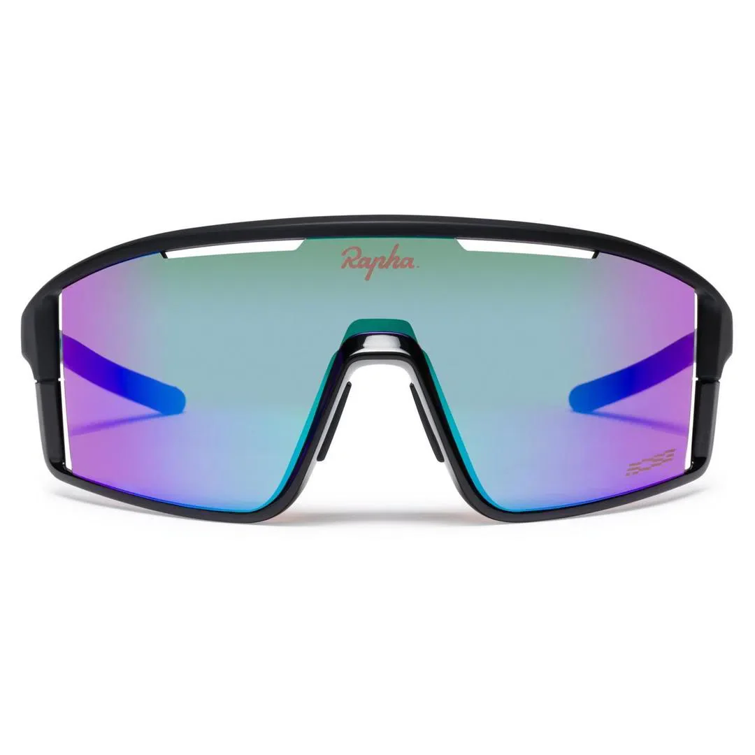 RAPHA Pro Team Full Frame Glasses - Dark Navy/Purple Green Lens - Image 5