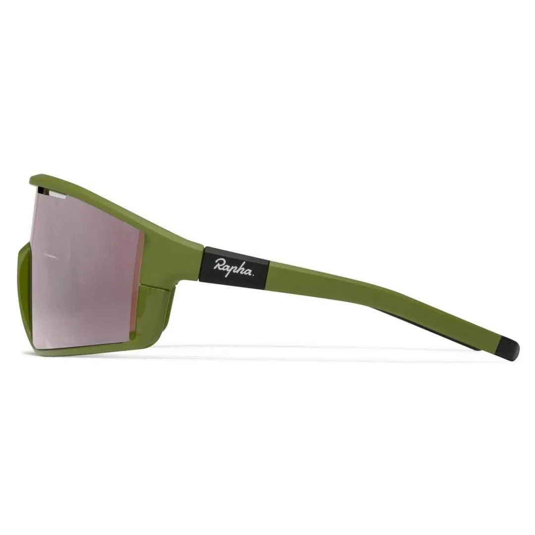 RAPHA Pro Team Full Frame Glasses - MMC Green/Light Grey - Image 3