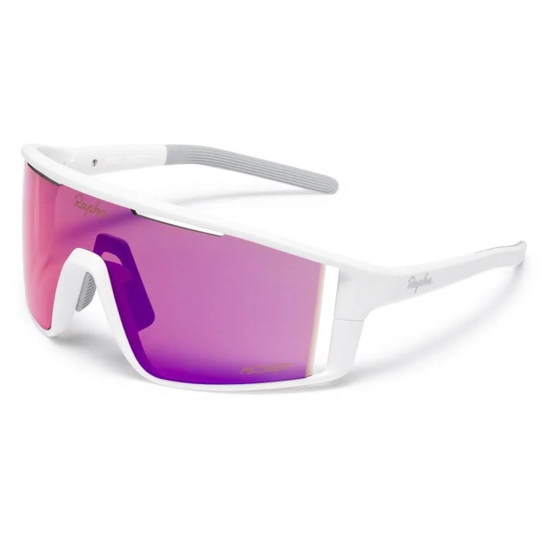 RAPHA Pro Team Full Frame Glasses - WHT White /Pink Blue Lens - Image 2