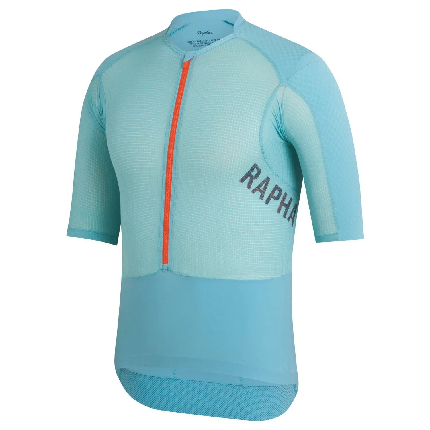 RAPHA Pro Team Gravel Jersey - SWP Light Teal/Dark Orange - Image 4