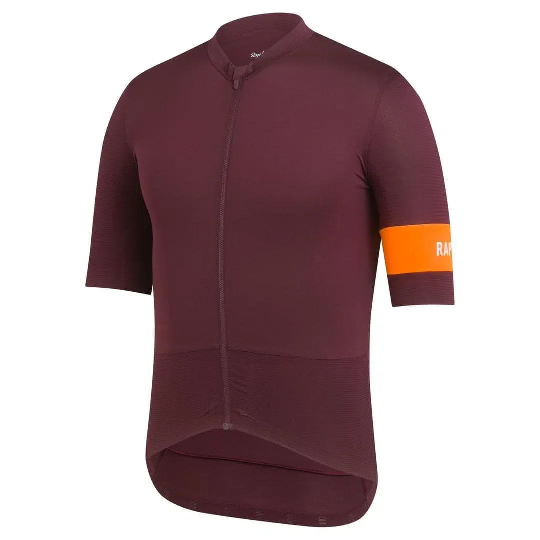 RAPHA Pro Team Jersey - WVO Wine/Bright Orange - Image 3