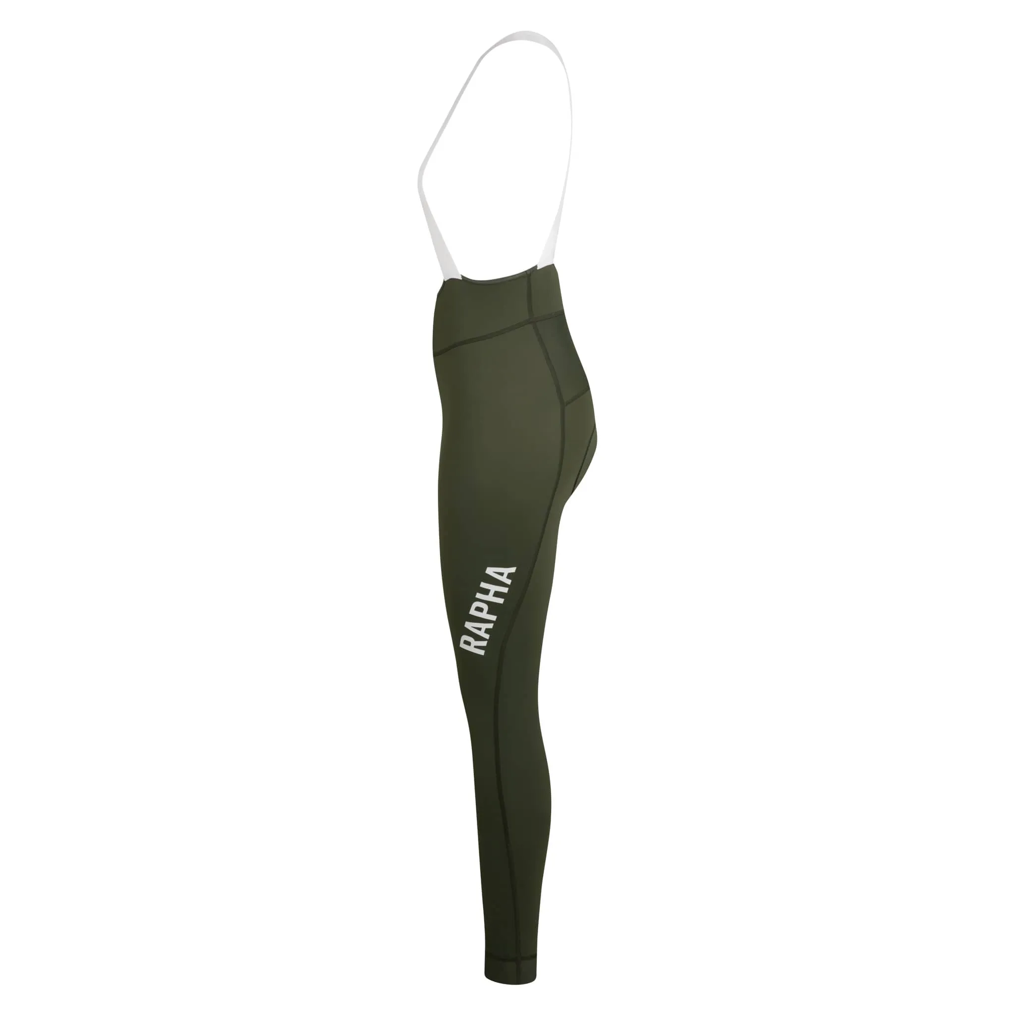 RAPHA Pro Team Lightweight Women Bib Tights - DDW Dark Green/White - Image 3