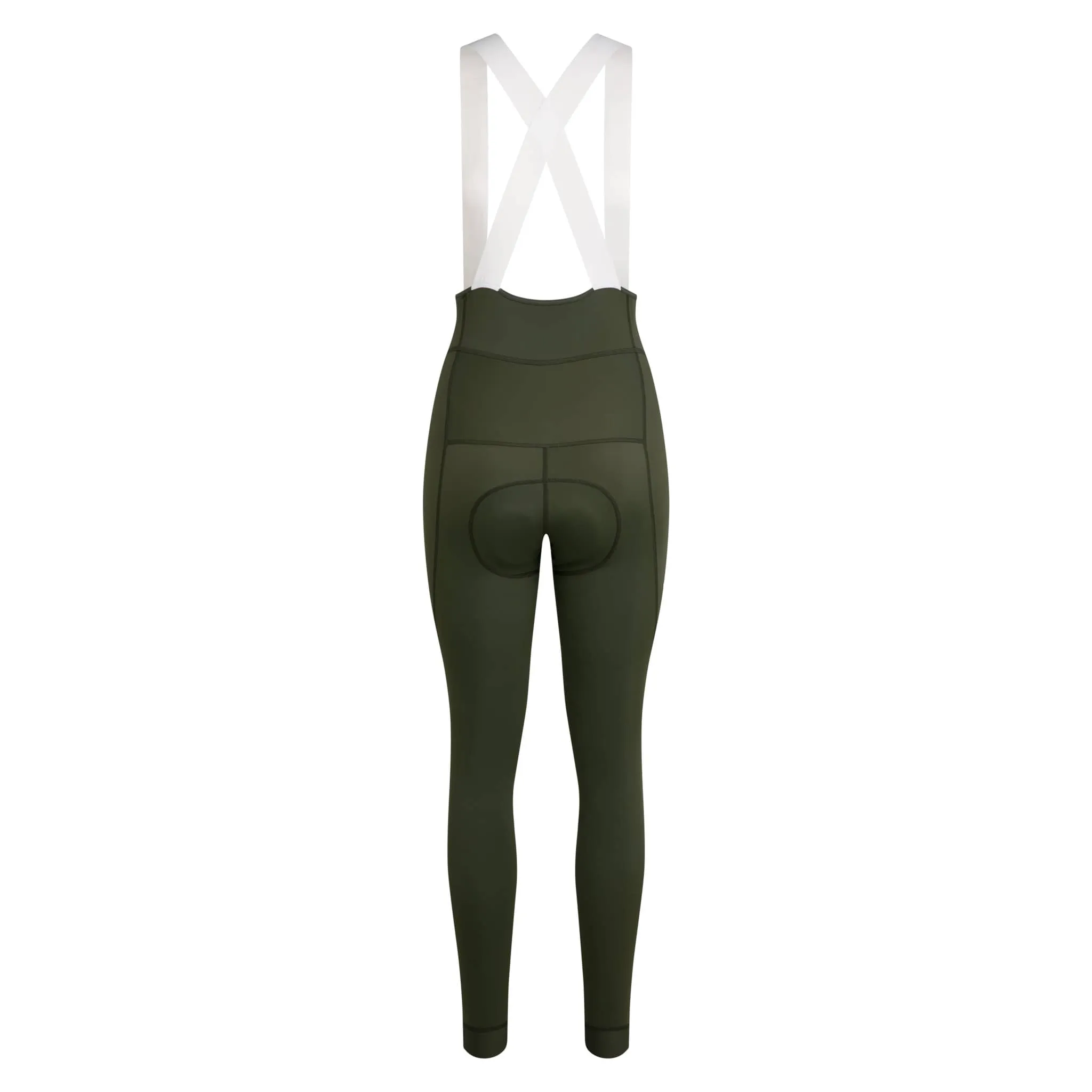 RAPHA Pro Team Lightweight Women Bib Tights - DDW Dark Green/White - Image 4