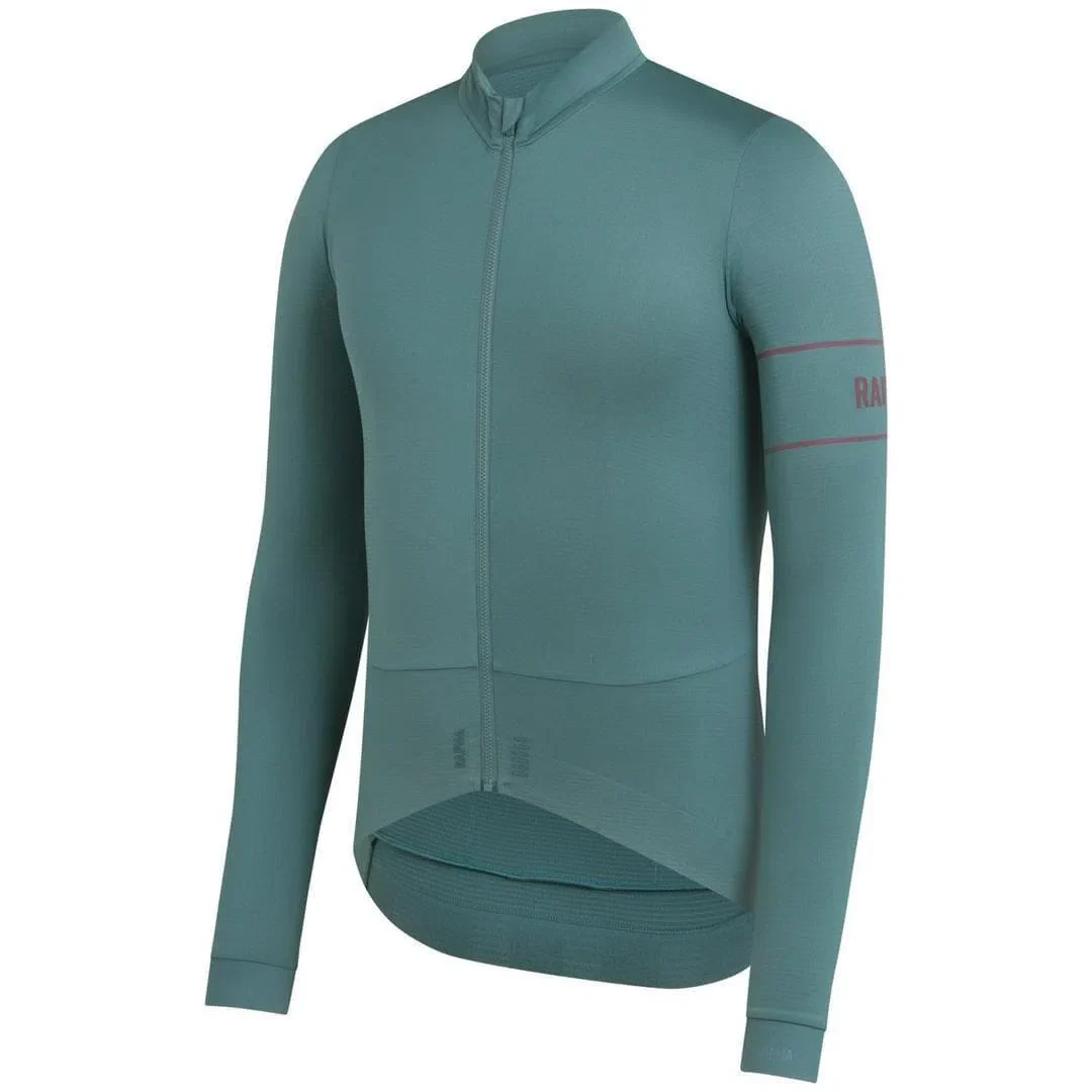 RAPHA Pro Team Long Sleeve Jersey - SEC Teal/Dark Red - Image 3