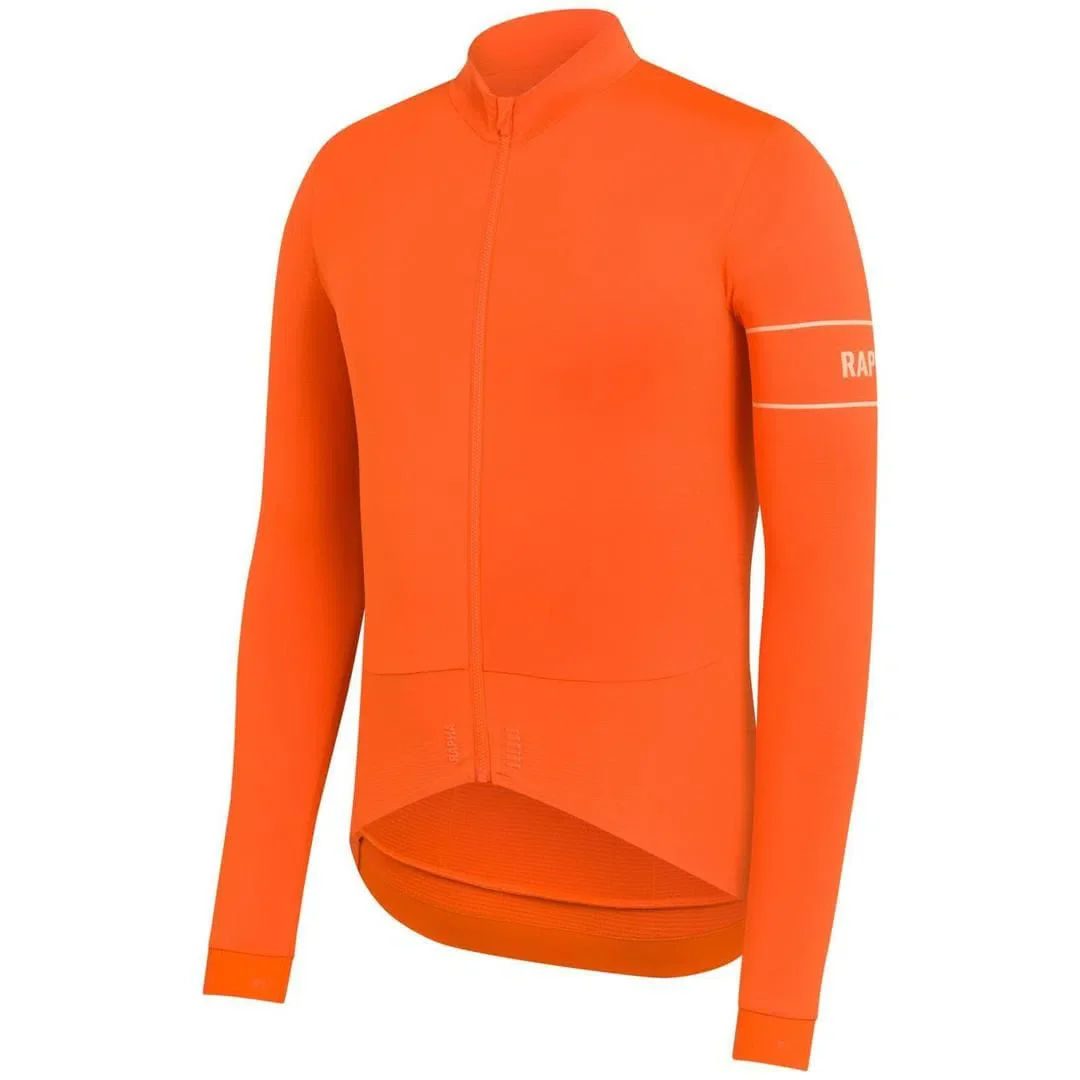 RAPHA Pro Team Long Sleeve Jersey AW2023 - SIP Orange/Peach - Image 3