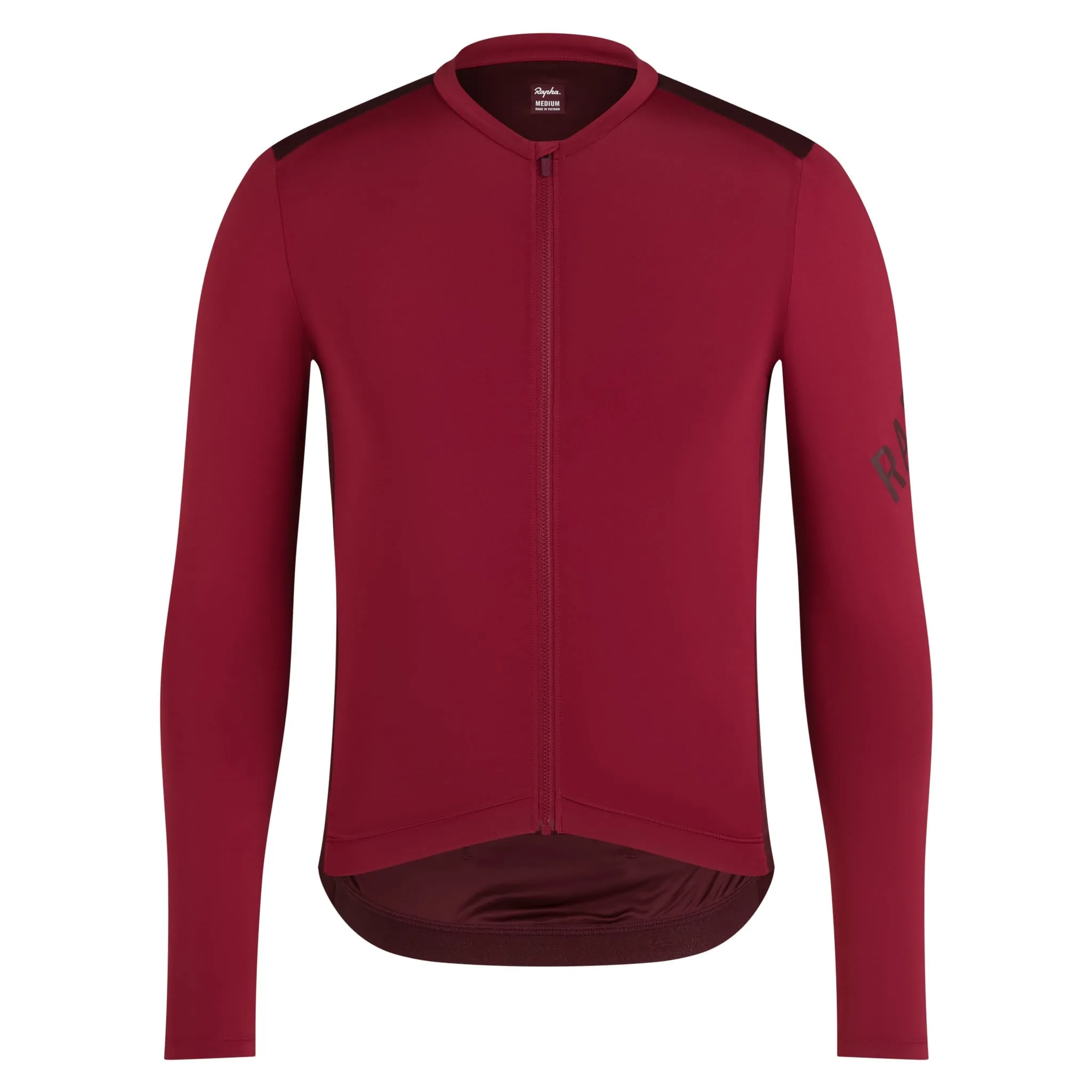 RAPHA Pro Team Long Sleeve Lightweight Jersey - COP Burgundy/Port - Image 2