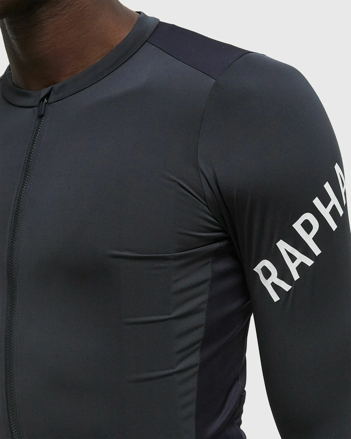 RAPHA Pro Team Long Sleeve Lightweight Jersey - ISK Dark Grey/Dark Navy - Image 2