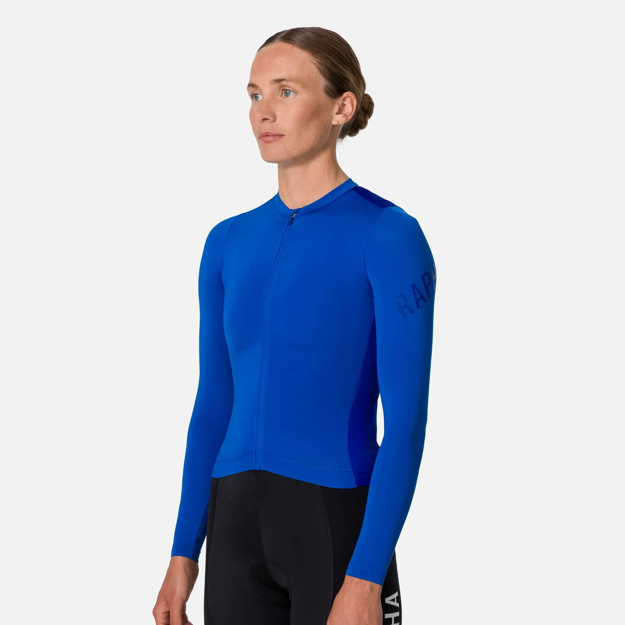 RAPHA Pro Team Long Sleeve Lightweight Women Jersey - BOU Light Blue/Blue - Image 4
