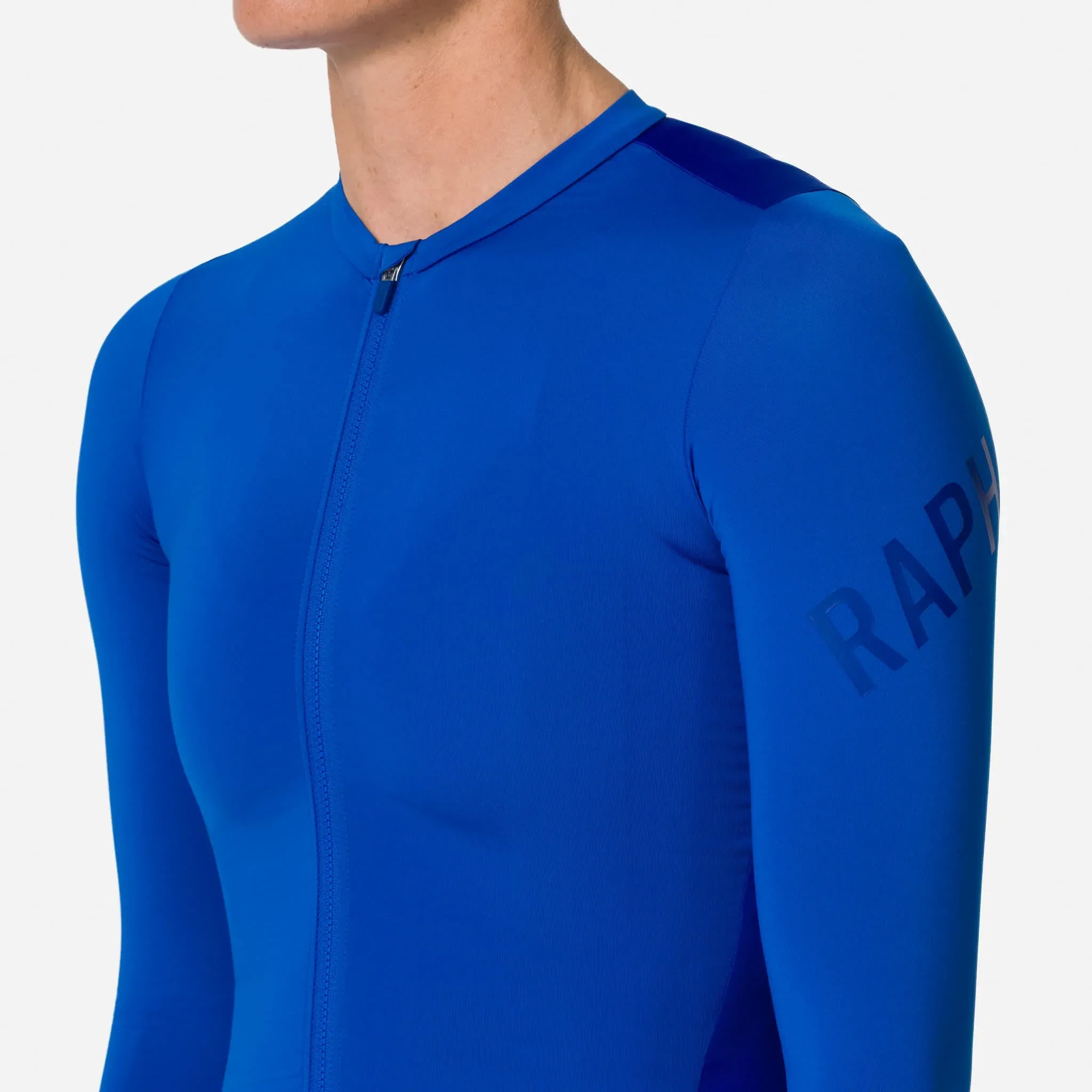 RAPHA Pro Team Long Sleeve Lightweight Women Jersey - BOU Light Blue/Blue - Image 6