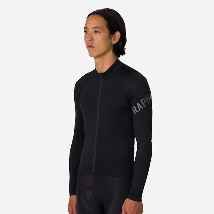 RAPHA Pro Team Long Sleeve Midweight Jersey - BLW Black/White - Image 4