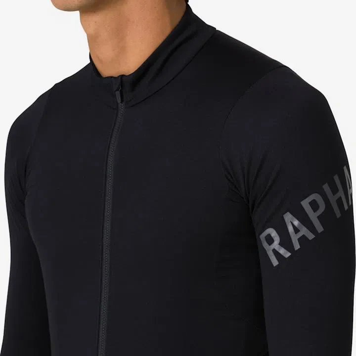 RAPHA Pro Team Long Sleeve Midweight Jersey - BLW Black/White - Image 5