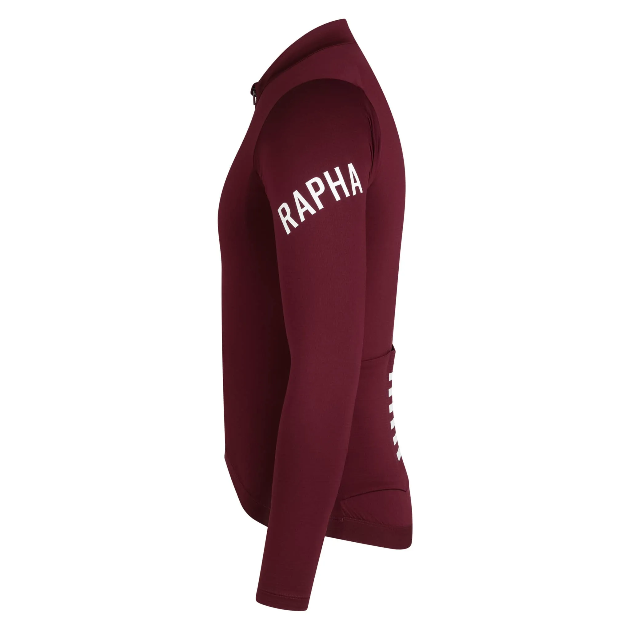 RAPHA Pro Team Long Sleeve Midweight Jersey - PRY Port/White - Image 3