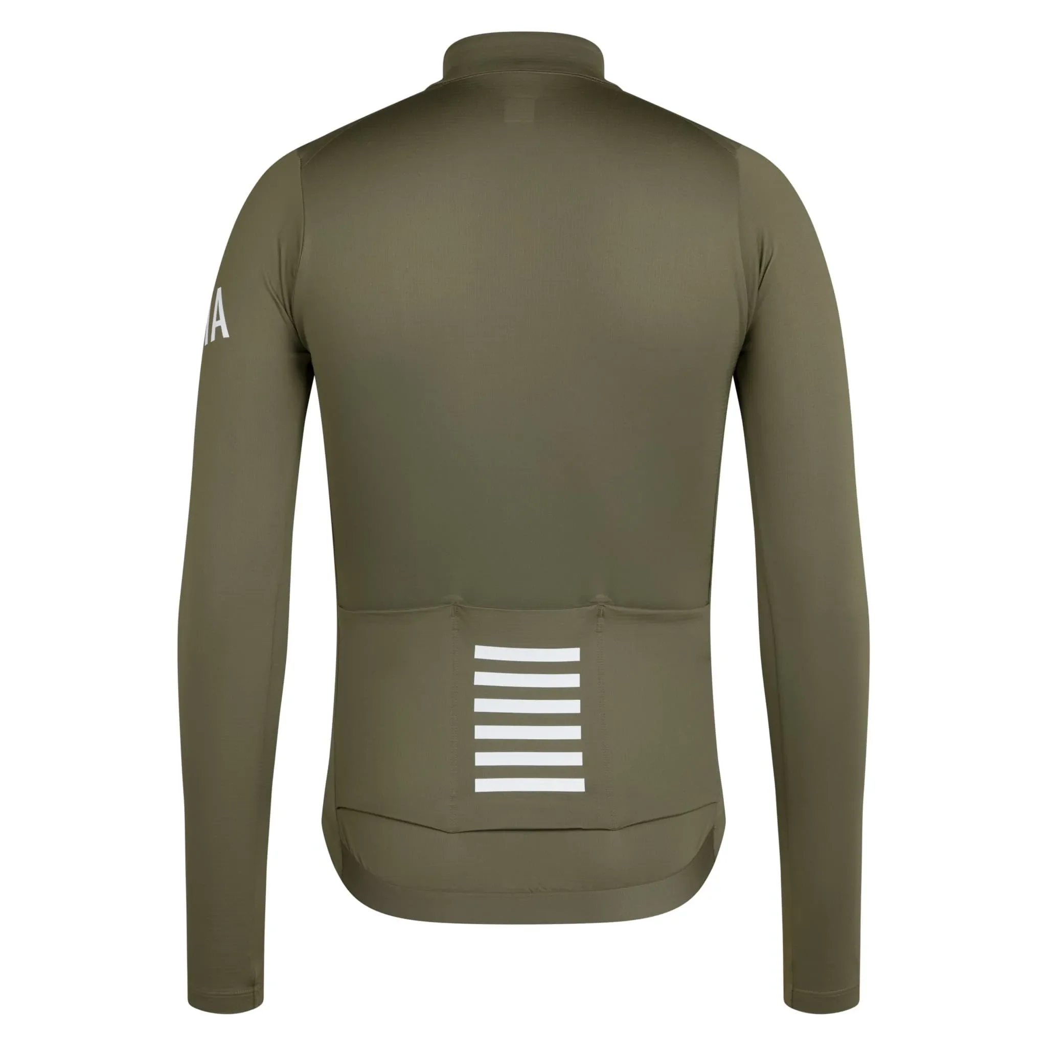 RAPHA Pro Team Long Sleeve Midweight Jersey - KLW Moss Green/White - Image 2
