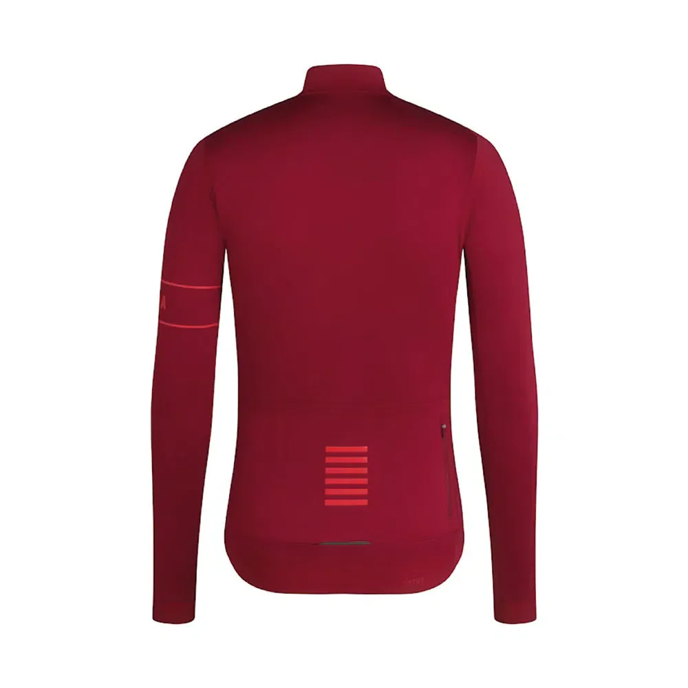 RAPHA Pro Team Long Sleeve Thermal Jersey AW2023 - BFS Dark Red - Image 2