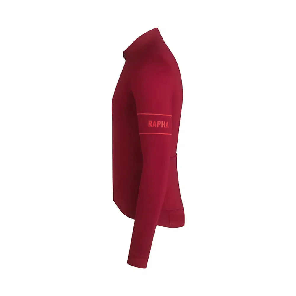 RAPHA Pro Team Long Sleeve Thermal Jersey AW2023 - BFS Dark Red - Image 3