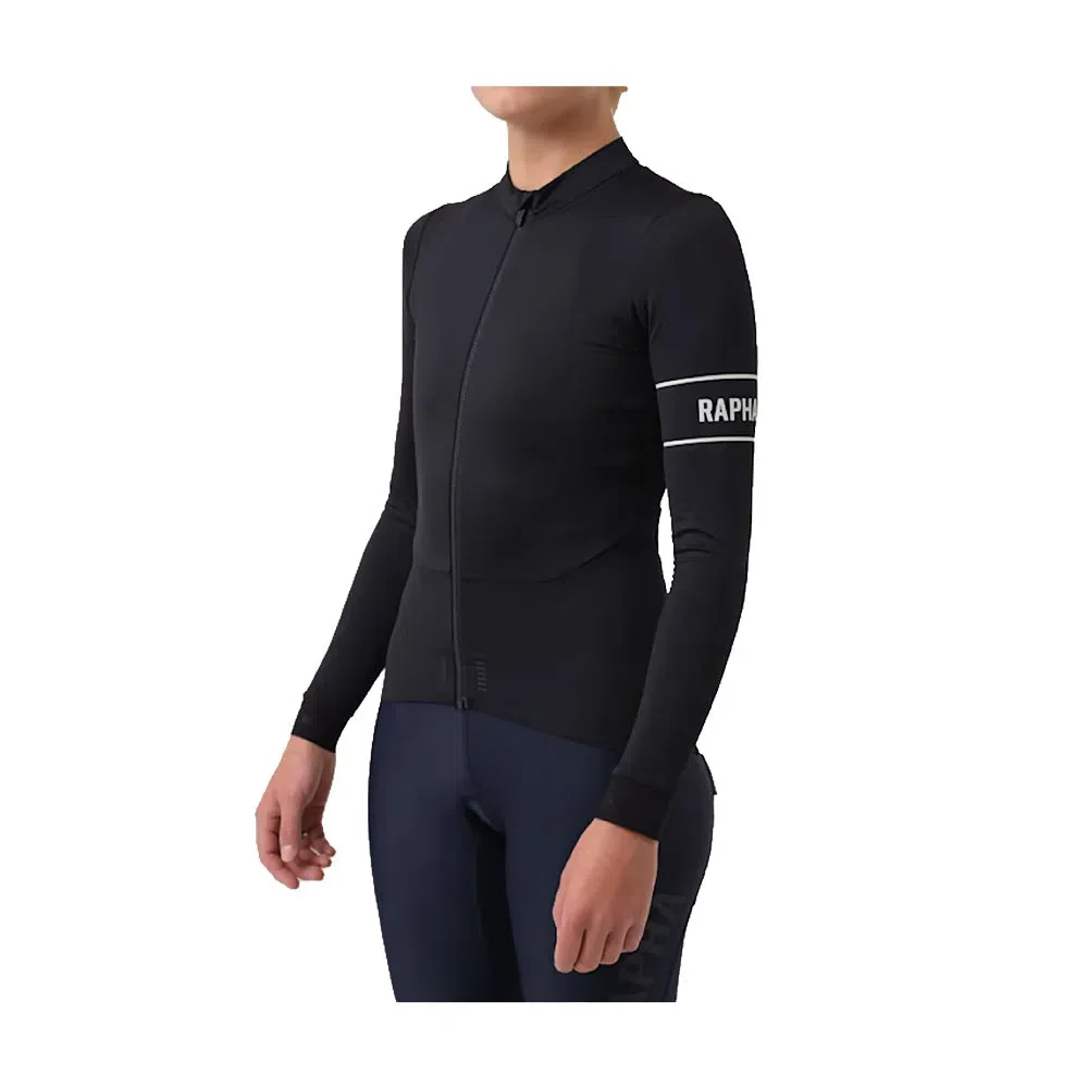 RAPHA Pro Team Thermal Long Sleeve Women Jersey - BLW Black - Image 8