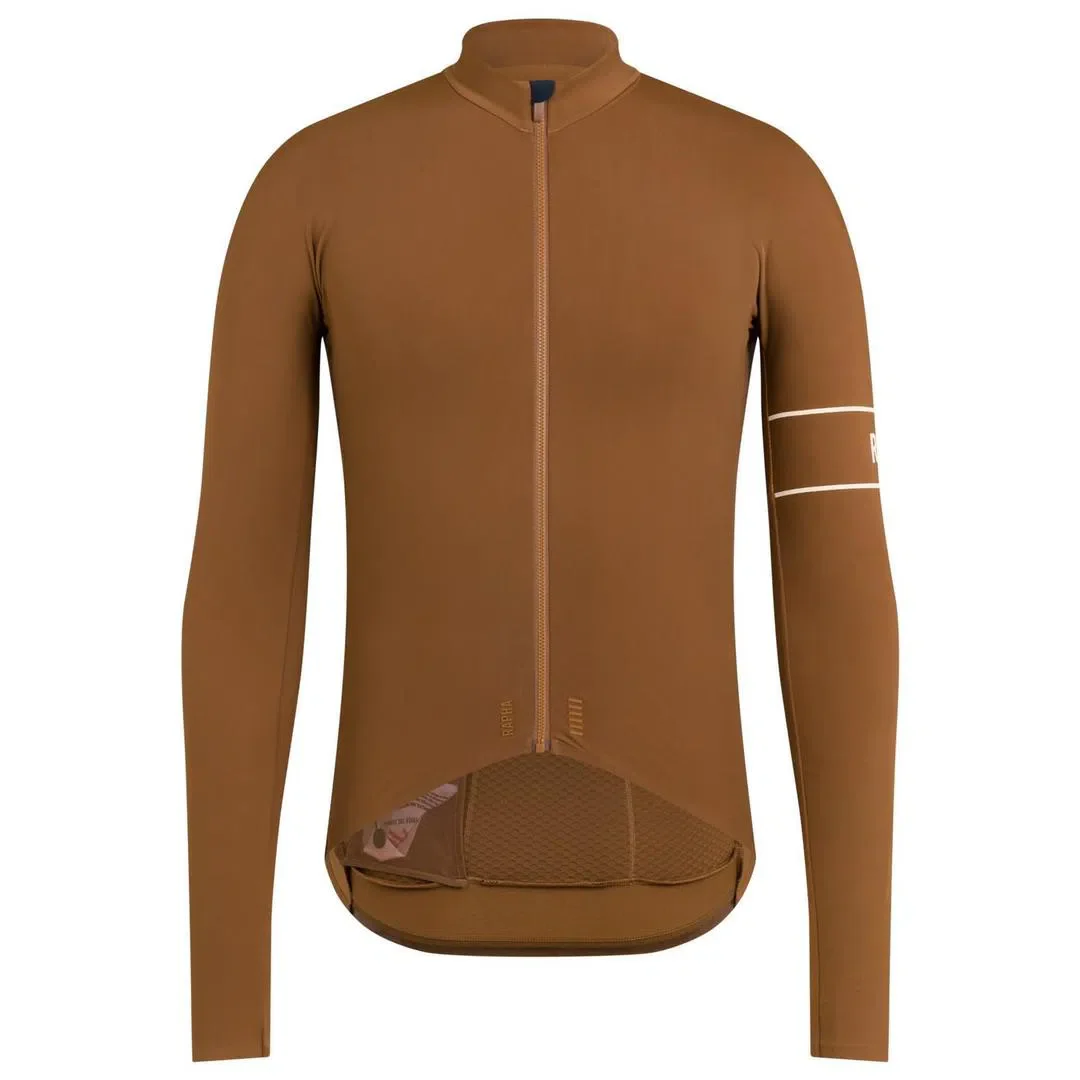 RAPHA Pro Team Thermal Long Sleeve Jersey - EMP Brown - Image 3