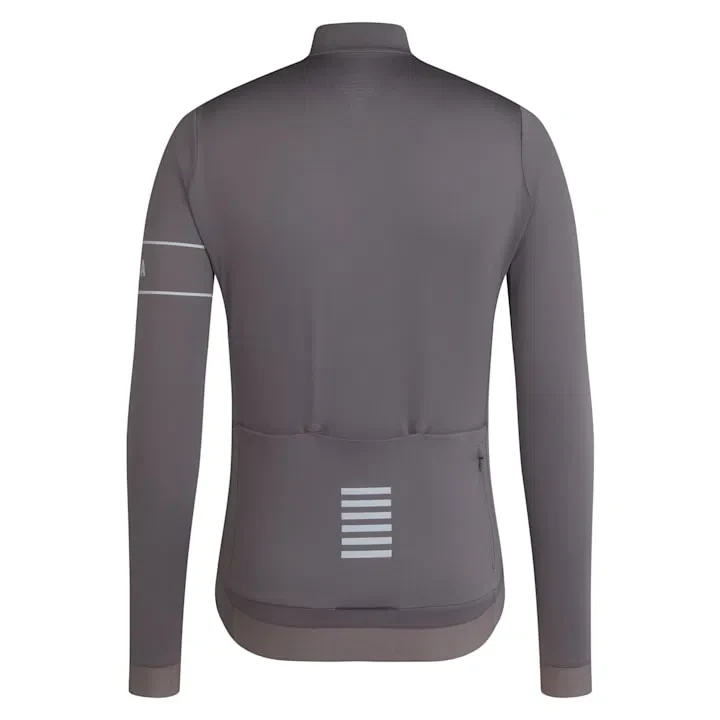 RAPHA Pro Team Thermal Long Sleeve Jersey AW23 - KSC Mushroom/Silver - Image 4