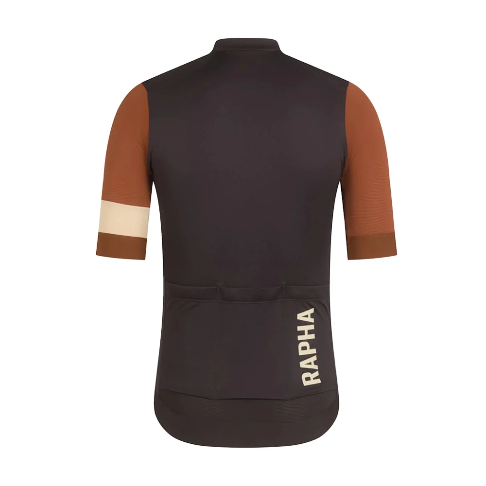 RAPHA Pro Team Training Jersey - ETS Black/ Rust Brown - Image 2