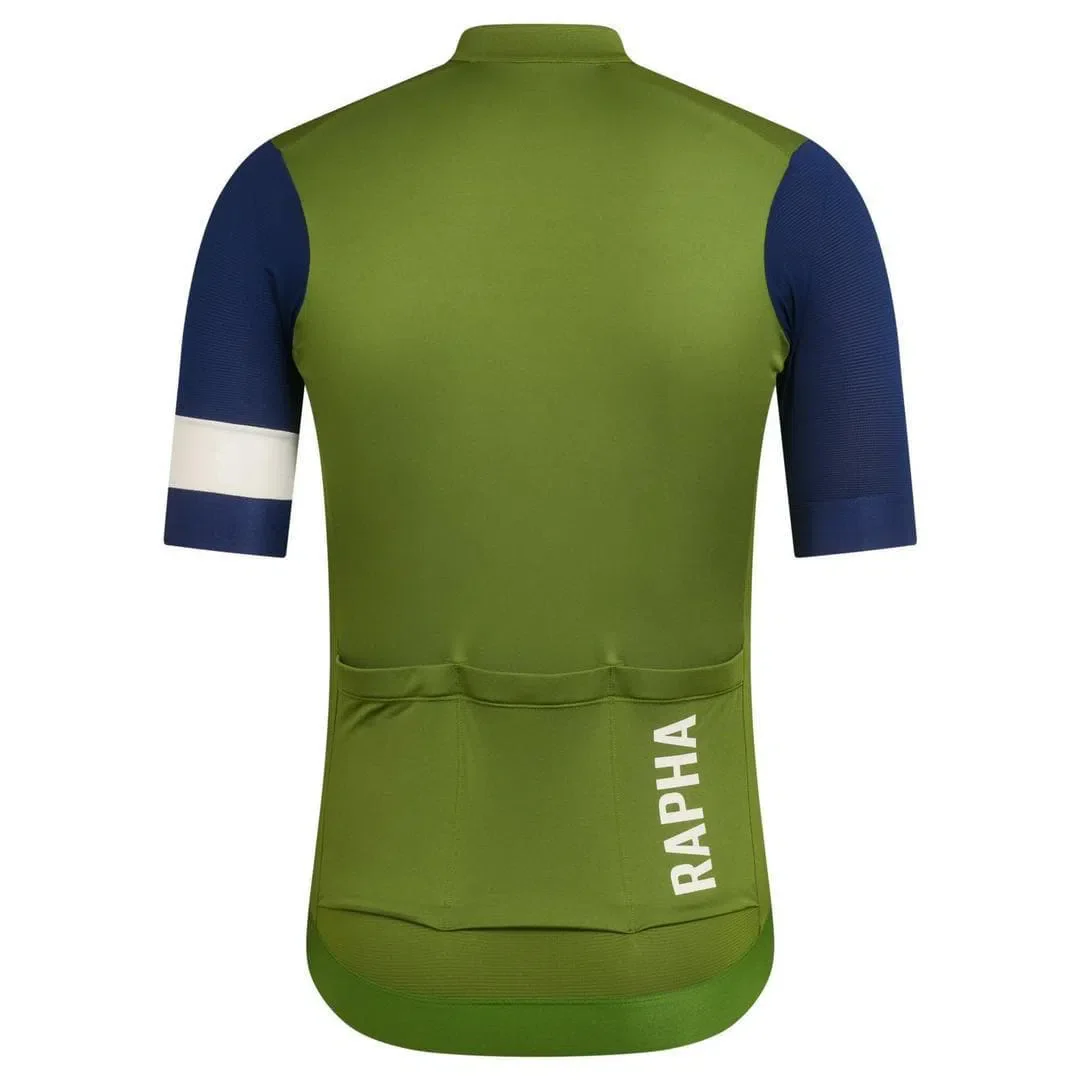 RAPHA Pro Team Training Jersey - TLM Green/Navy - Image 2