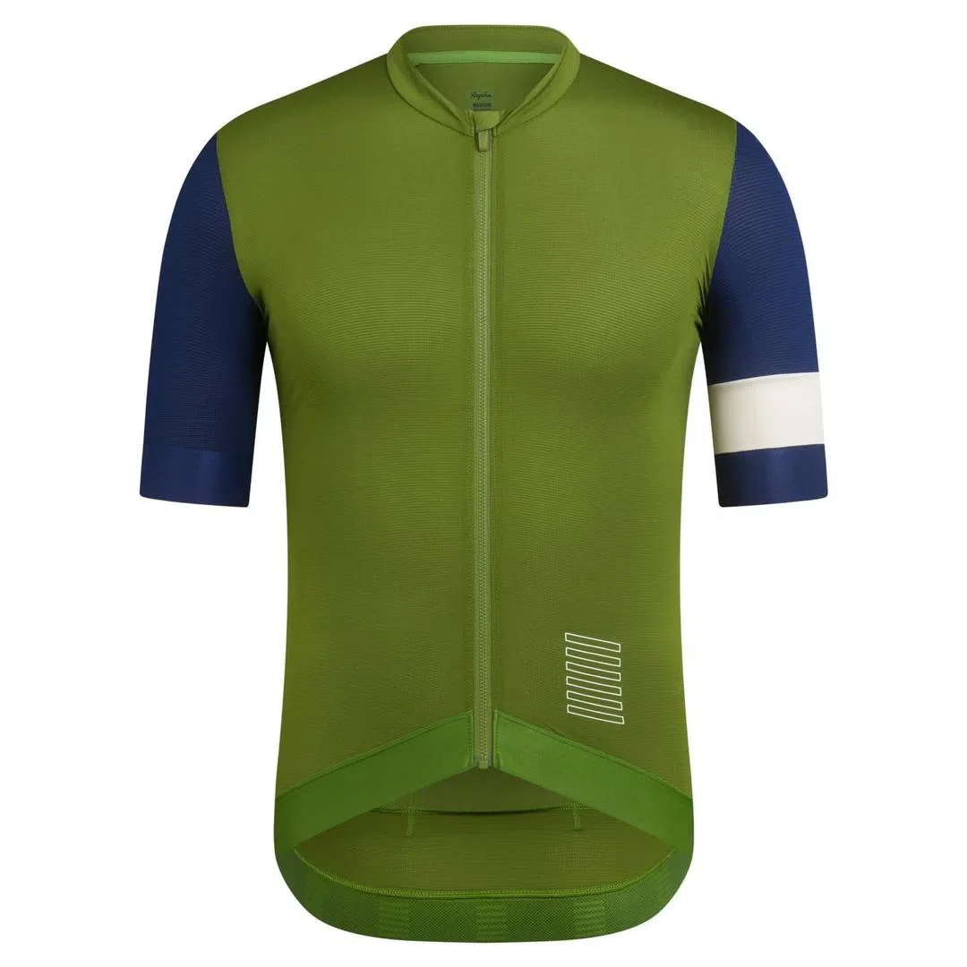 RAPHA Pro Team Training Jersey - TLM Green/Navy - Image 3