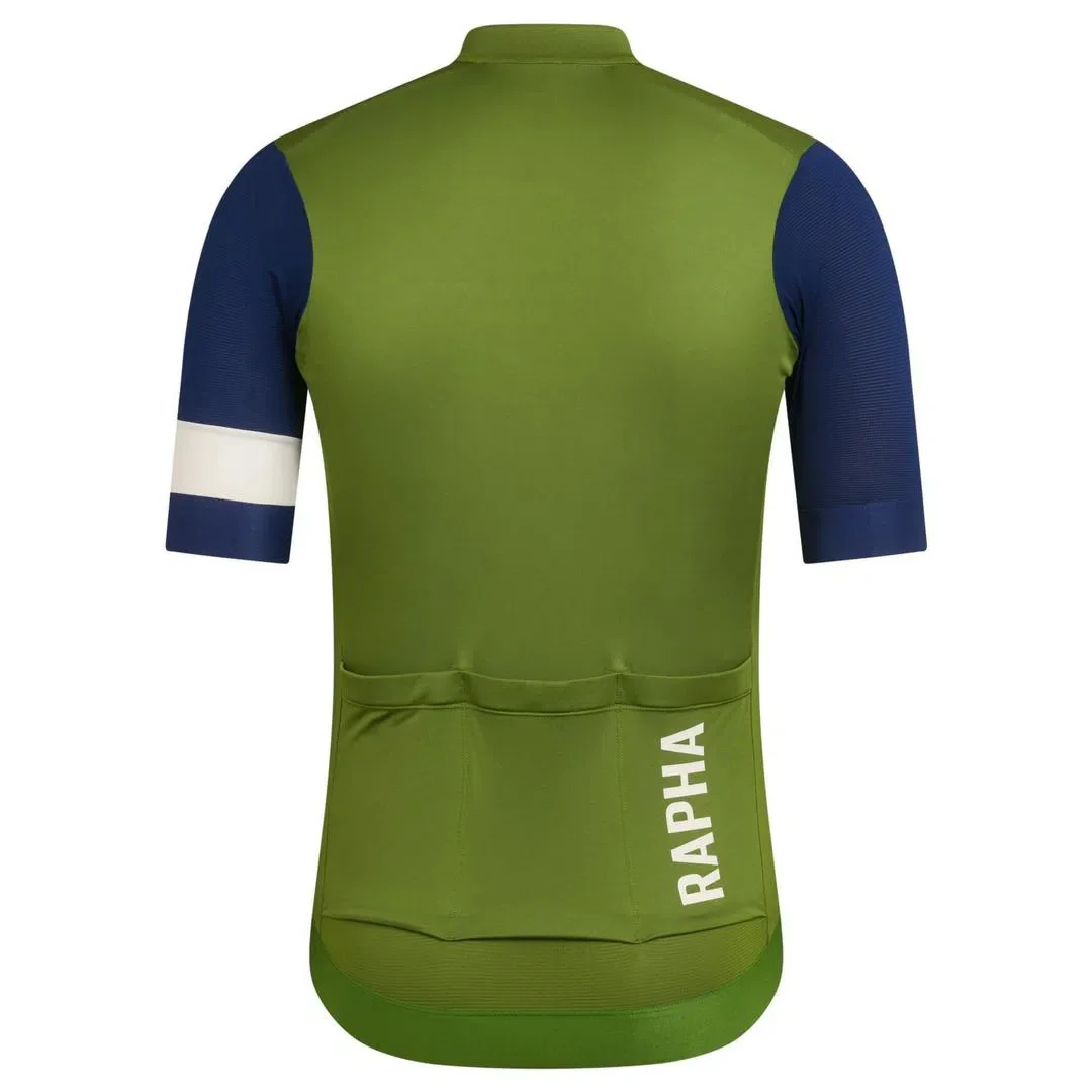 RAPHA Pro Team Training Jersey - TLM Green/Navy - Image 4