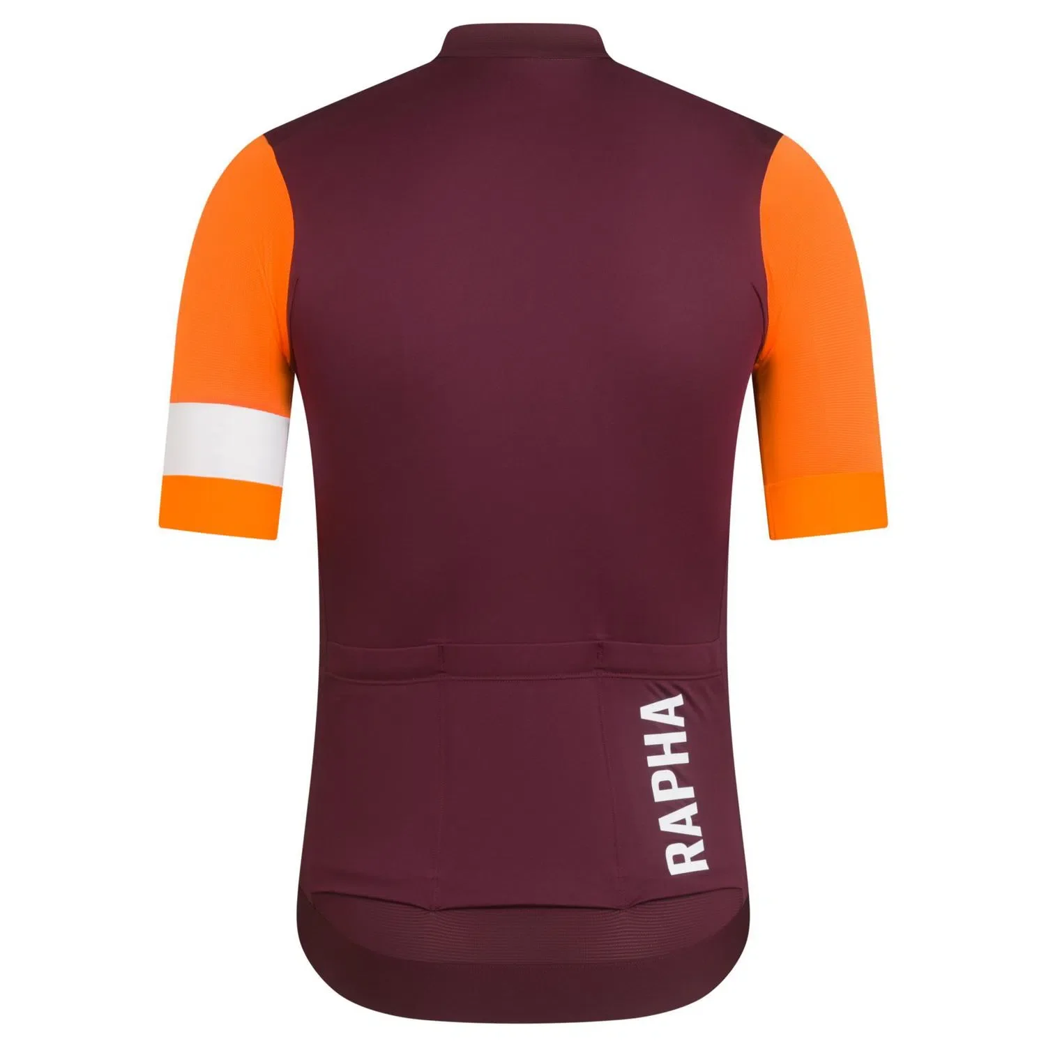 RAPHA Pro Team Training Jersey - WVO Wine/Bright Orange - Image 2