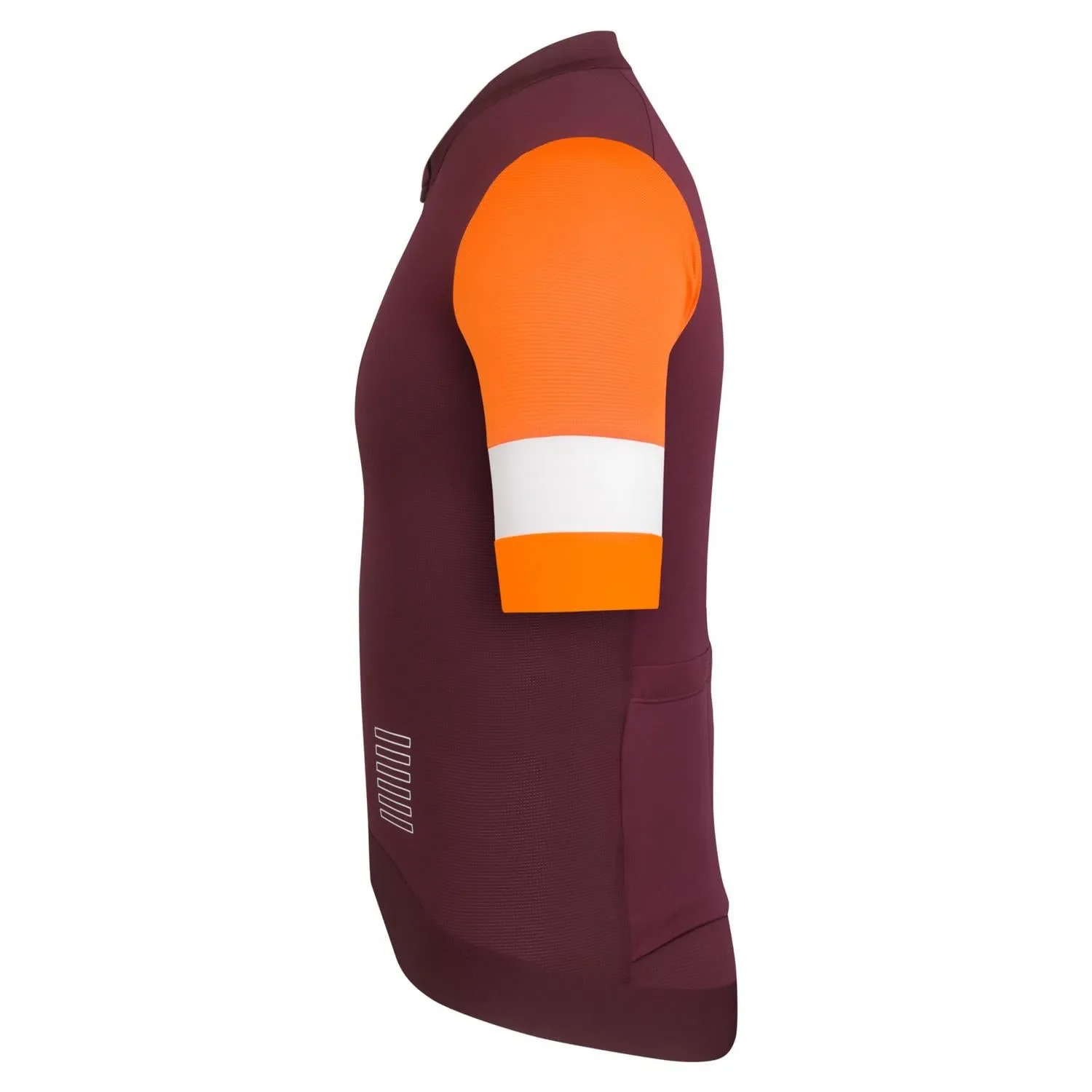 RAPHA Pro Team Training Jersey - WVO Wine/Bright Orange - Image 5