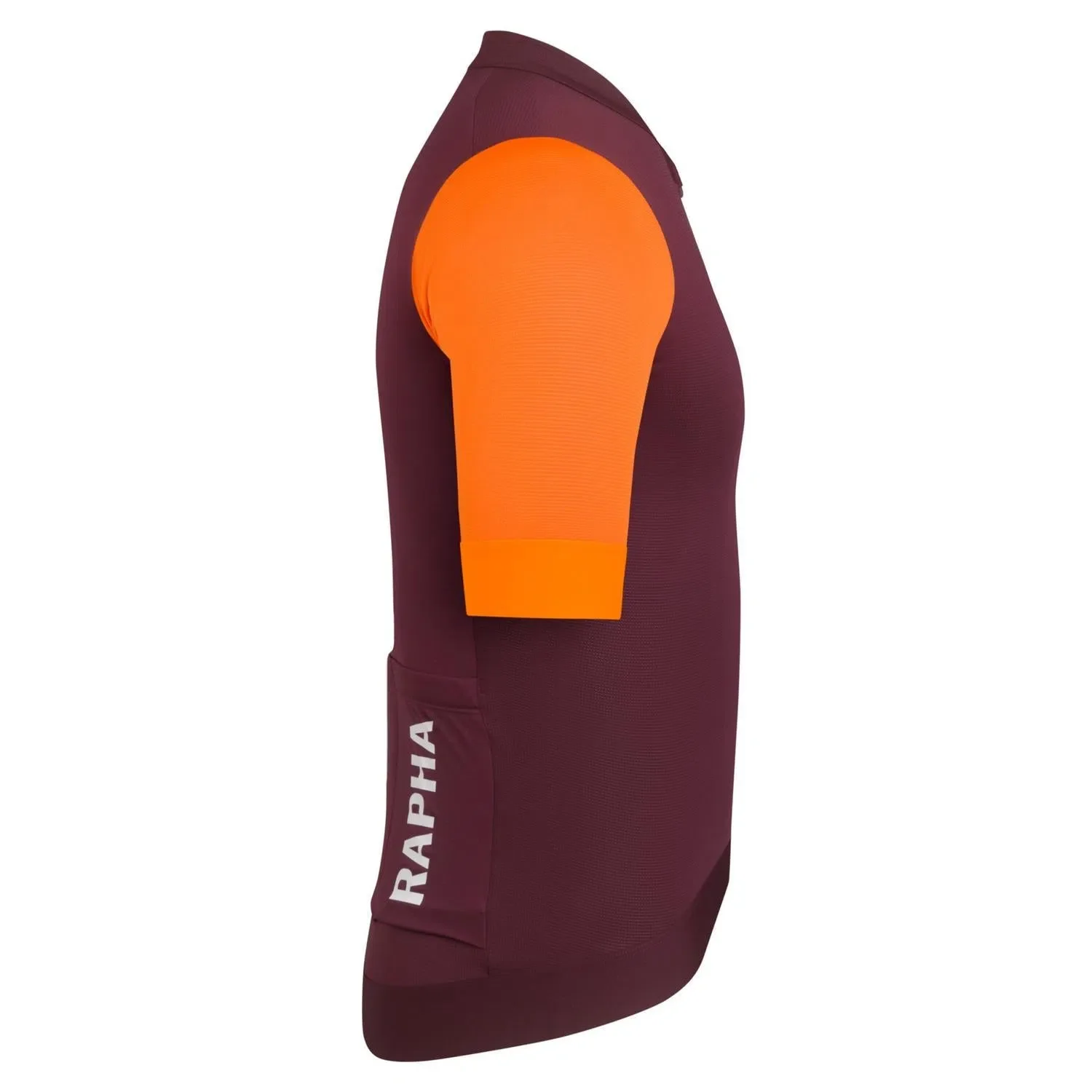 RAPHA Pro Team Training Jersey - WVO Wine/Bright Orange - Image 6