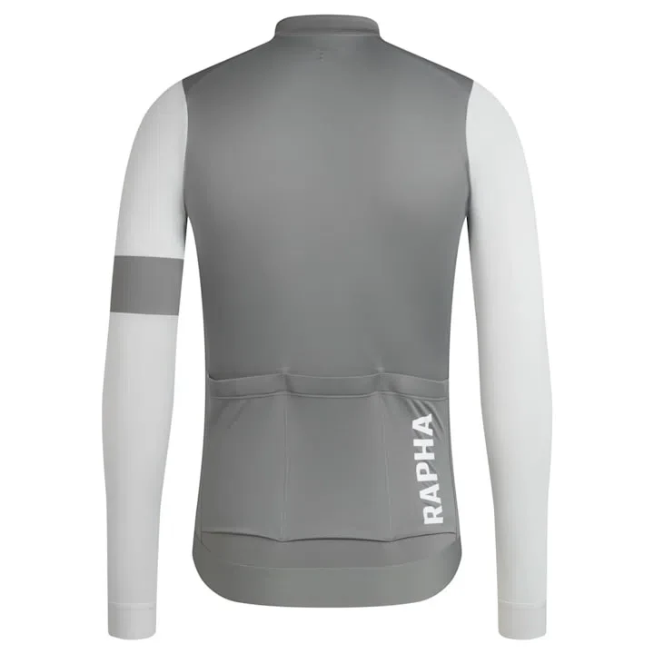 RAPHA Pro Team Training Long Sleeve Jersey AW2023 - SGL Sage Grey/Light Metal Grey - Image 2