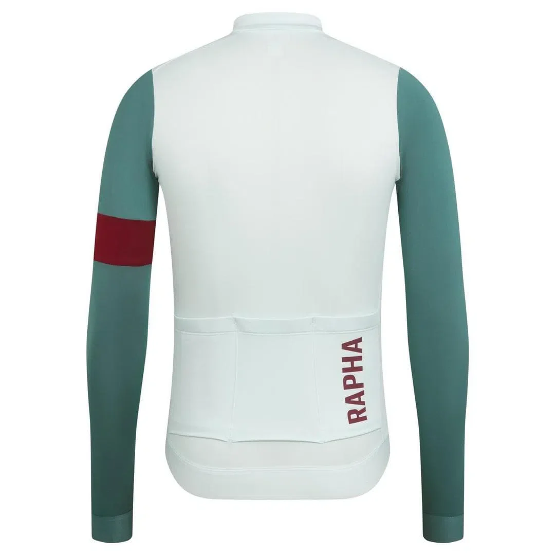 RAPHA Pro Team Training Long Sleeve Jersey AW2023 - IFP Grey/Grey Blue - Image 2