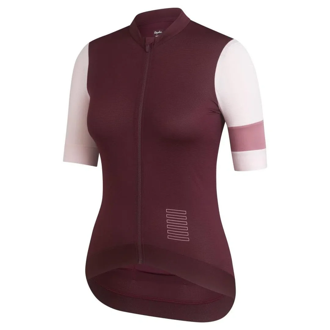 RAPHA Pro Team Training Women Jersey - WBS Wine/Pale Pink - Image 2