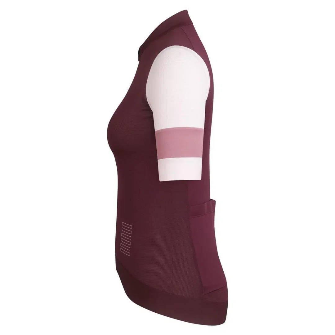 RAPHA Pro Team Training Women Jersey - WBS Wine/Pale Pink - Image 3