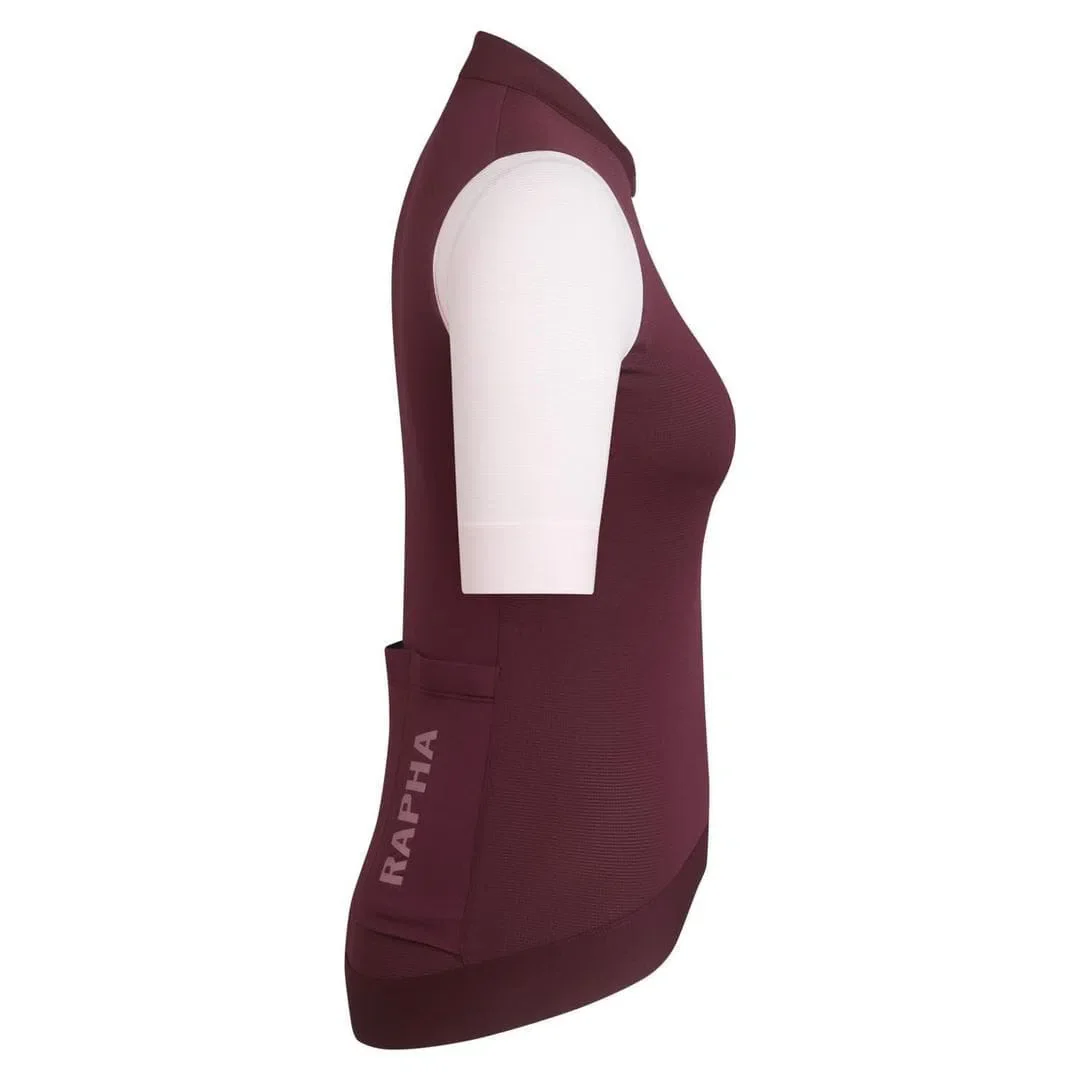 RAPHA Pro Team Training Women Jersey - WBS Wine/Pale Pink - Image 5