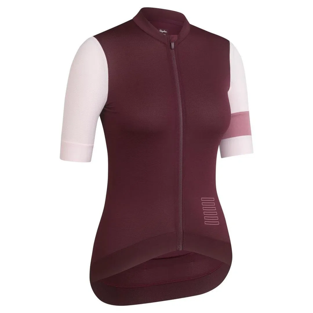 RAPHA Pro Team Training Women Jersey - WBS Wine/Pale Pink - Image 6
