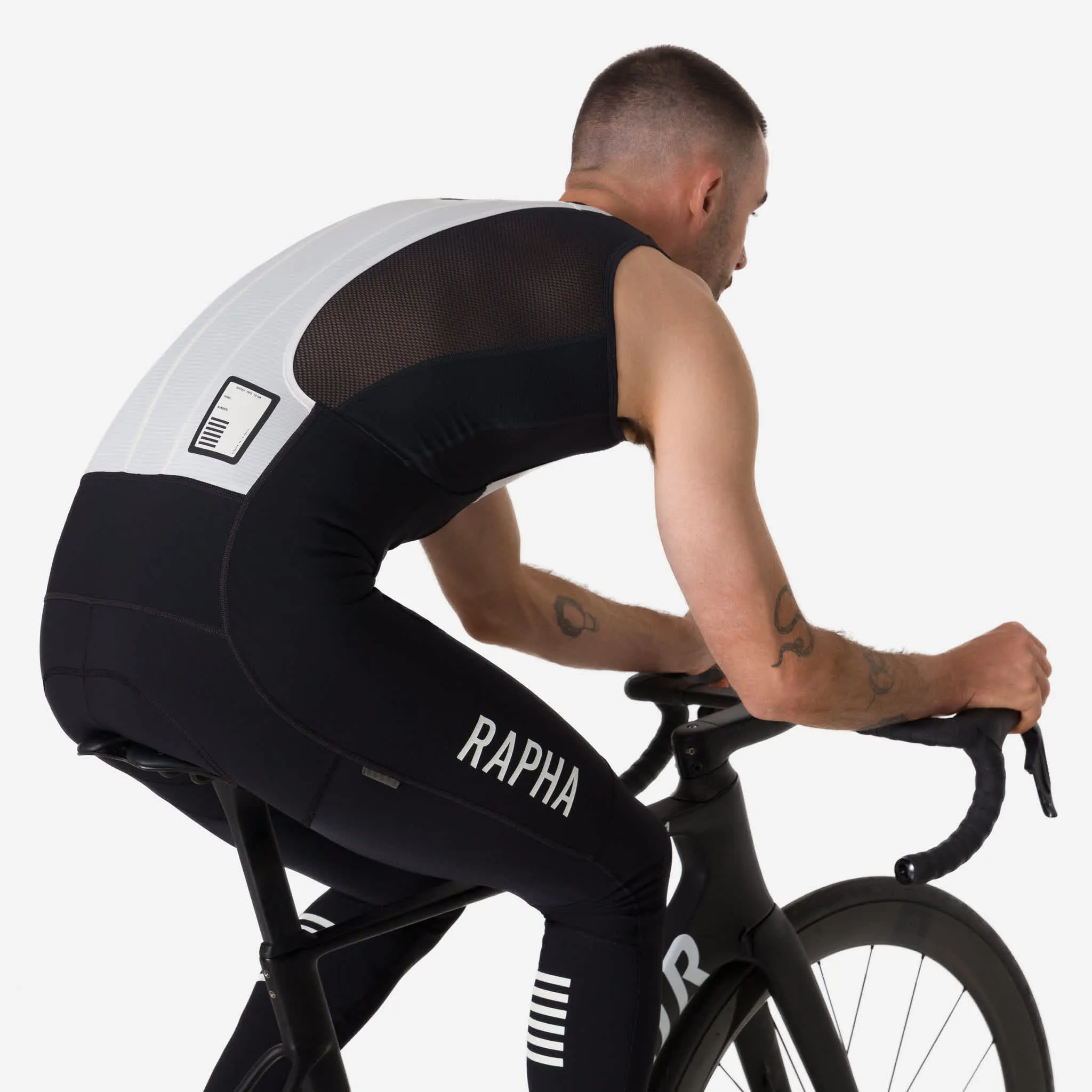 RAPHA Pro Team Winter Tights III - BLW Black/White - Image 6