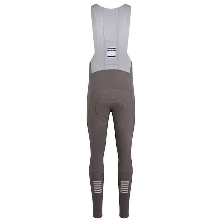 RAPHA Pro Team Winter Bib Tights with Pad II - KSC Mushroom/Silver - Image 2