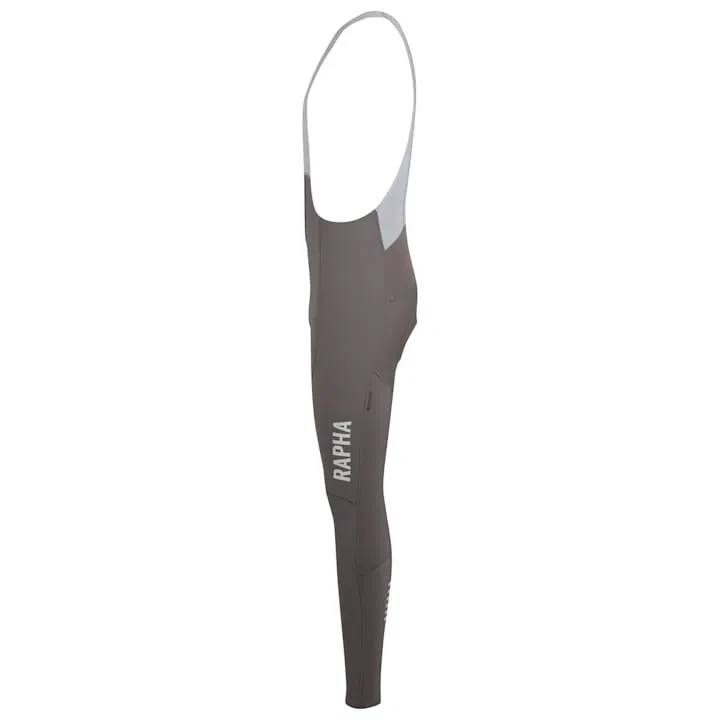 RAPHA Pro Team Winter Bib Tights with Pad II - KSC Mushroom/Silver - Image 3