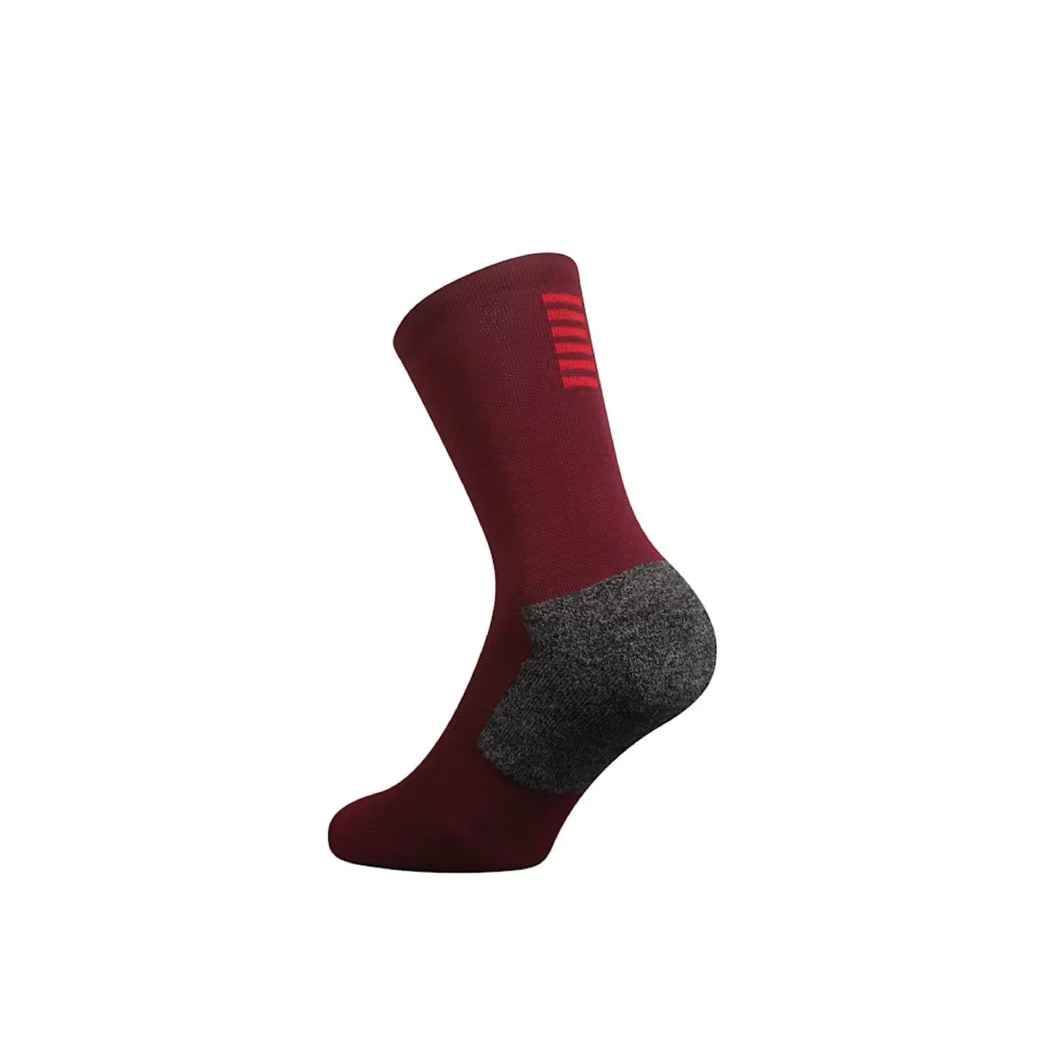 RAPHA Pro Team Winter Socks - BFS Dark Red/Red - Image 4