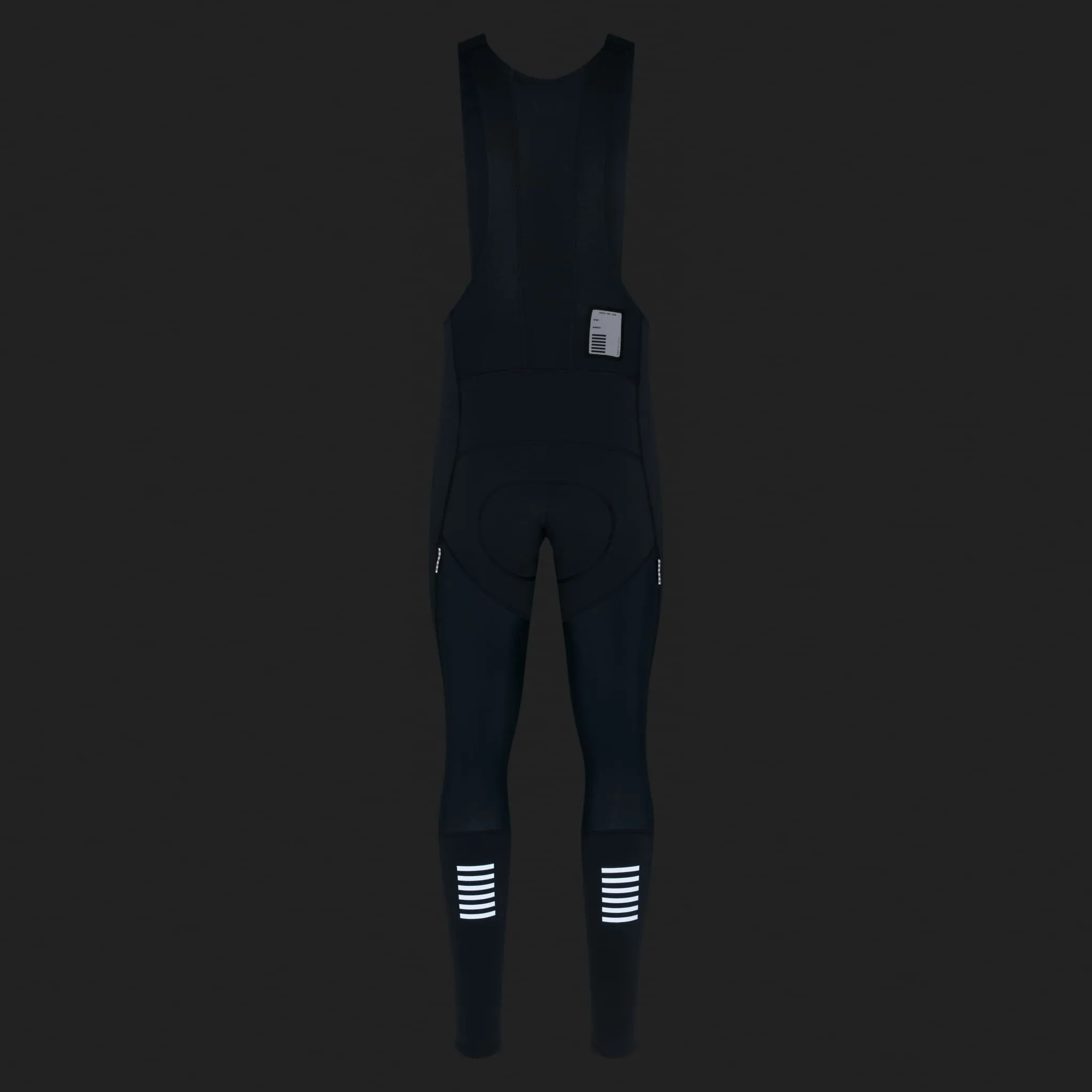 RAPHA Pro Team Winter Bib Tights - Dark Grey/White - Image 7