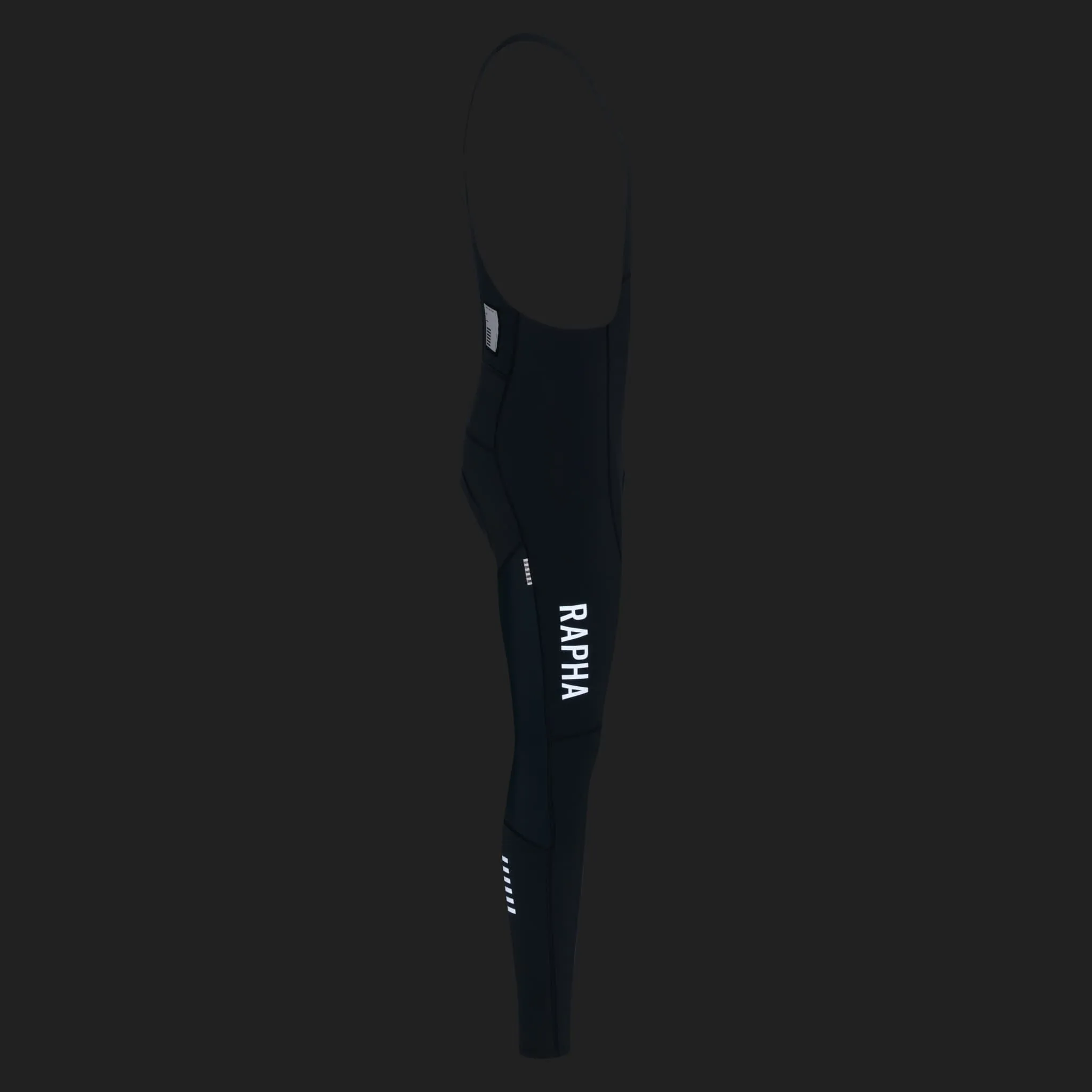 RAPHA Pro Team Winter Bib Tights - Dark Grey/White - Image 8