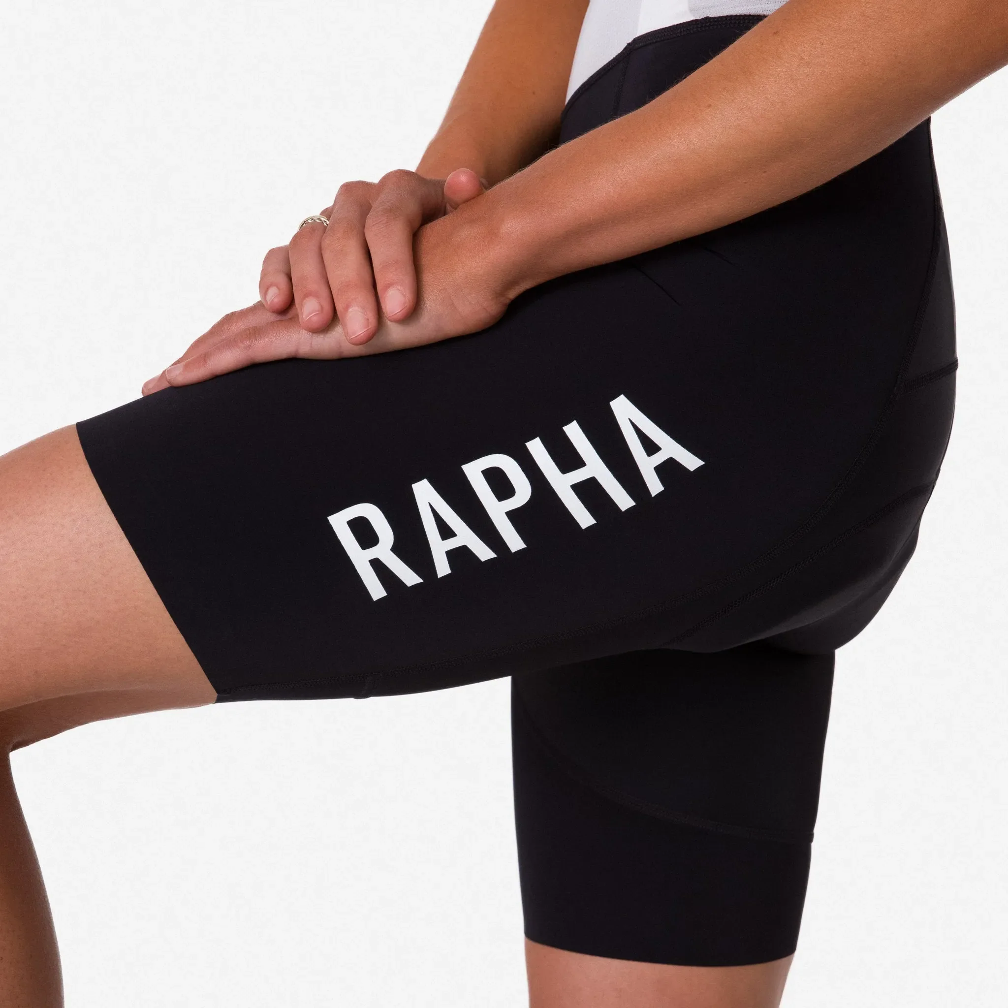 RAPHA Pro Team Women Bib Shorts III Regular - BLW Black/White - Image 7