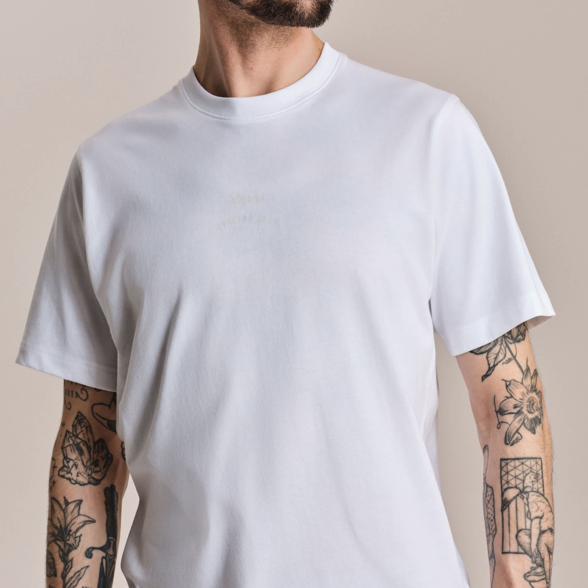 RAPHA RCC Cotton T-Shirt - FOG White/Fog - Image 3